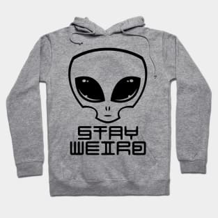 Stay Weird Alien Head Hoodie